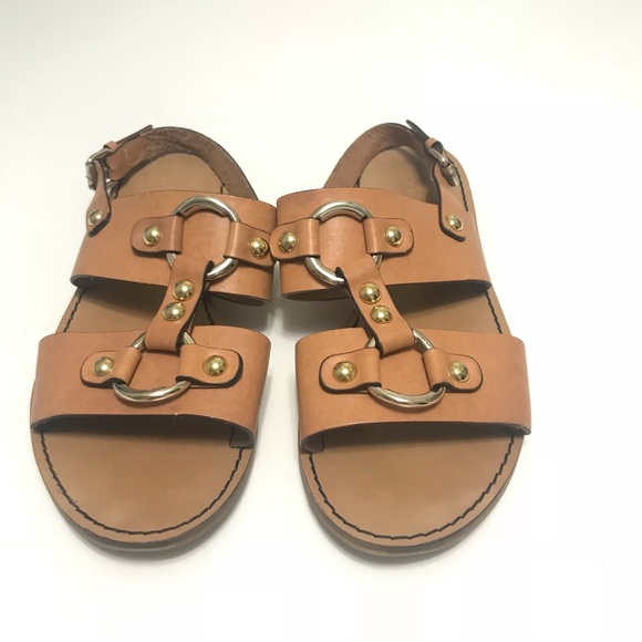 J. Crew Leather Tan Sandals - Picture 4 of 8
